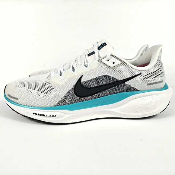 Nike Pegasus 41 Men’s 11 White Black Blue Running Shoes FD2722-103 Air Zoom - Picture 11 of 16